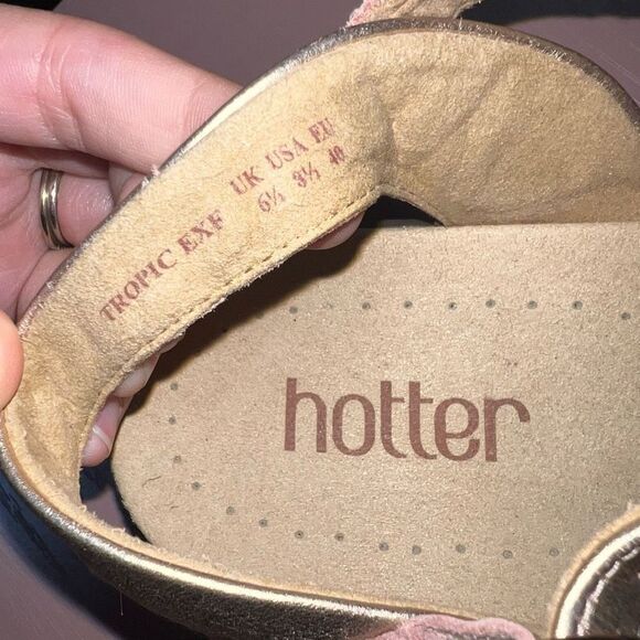 Hotter Women's Tropic Sling Back Sandals Rose Gold - Picture 5 of 5